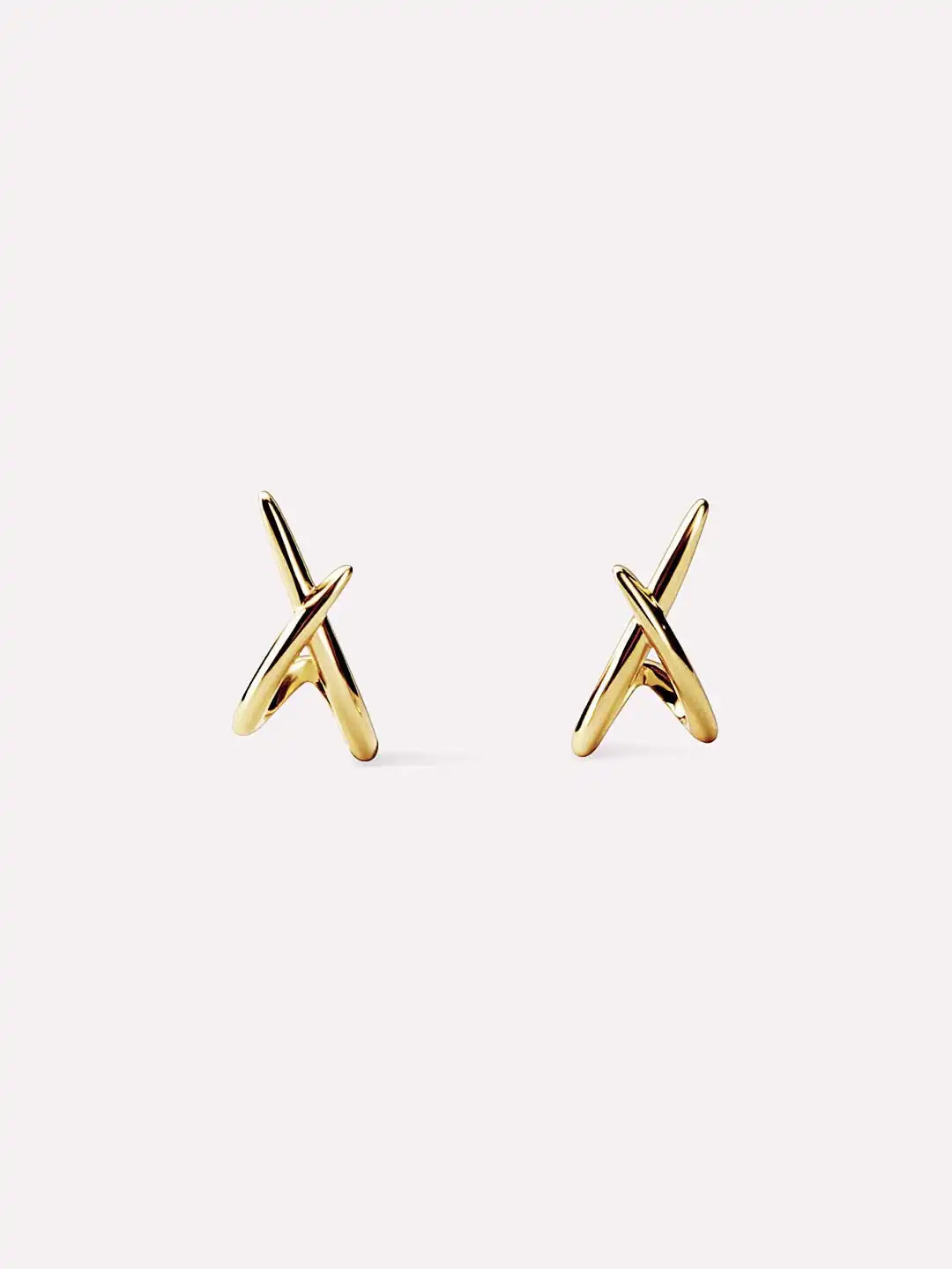 Gold Stud Earrings - Sloane Pave
