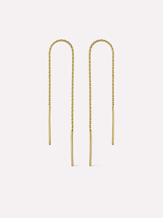 Gold Threader Earrings - Gold Threaders