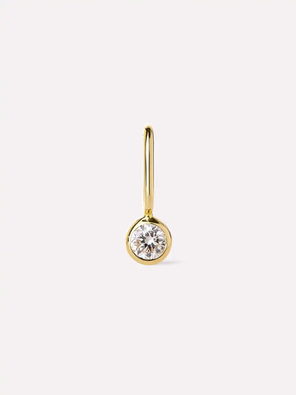 Solid Yellow Gold - Sapphire Mini Birthstone Charm