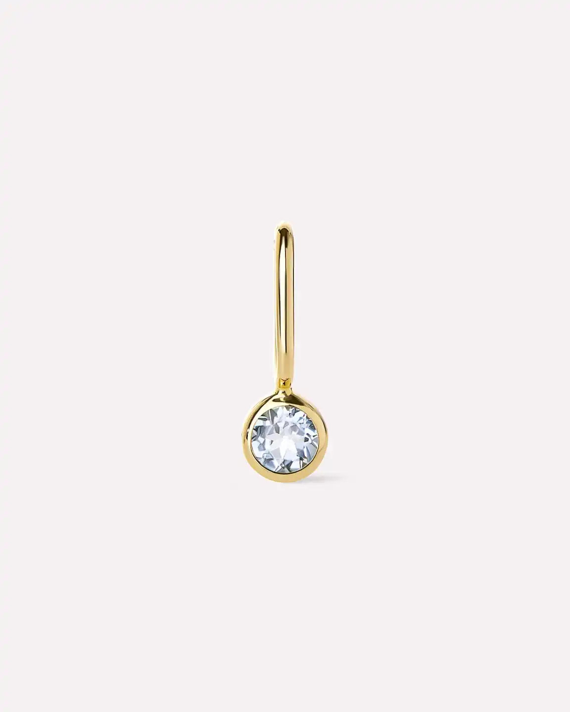 Solid Yellow Gold - Sapphire Mini Birthstone Charm