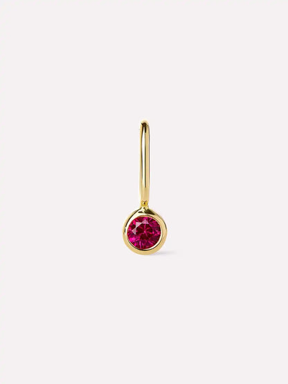 Solid Yellow Gold - Sapphire Mini Birthstone Charm