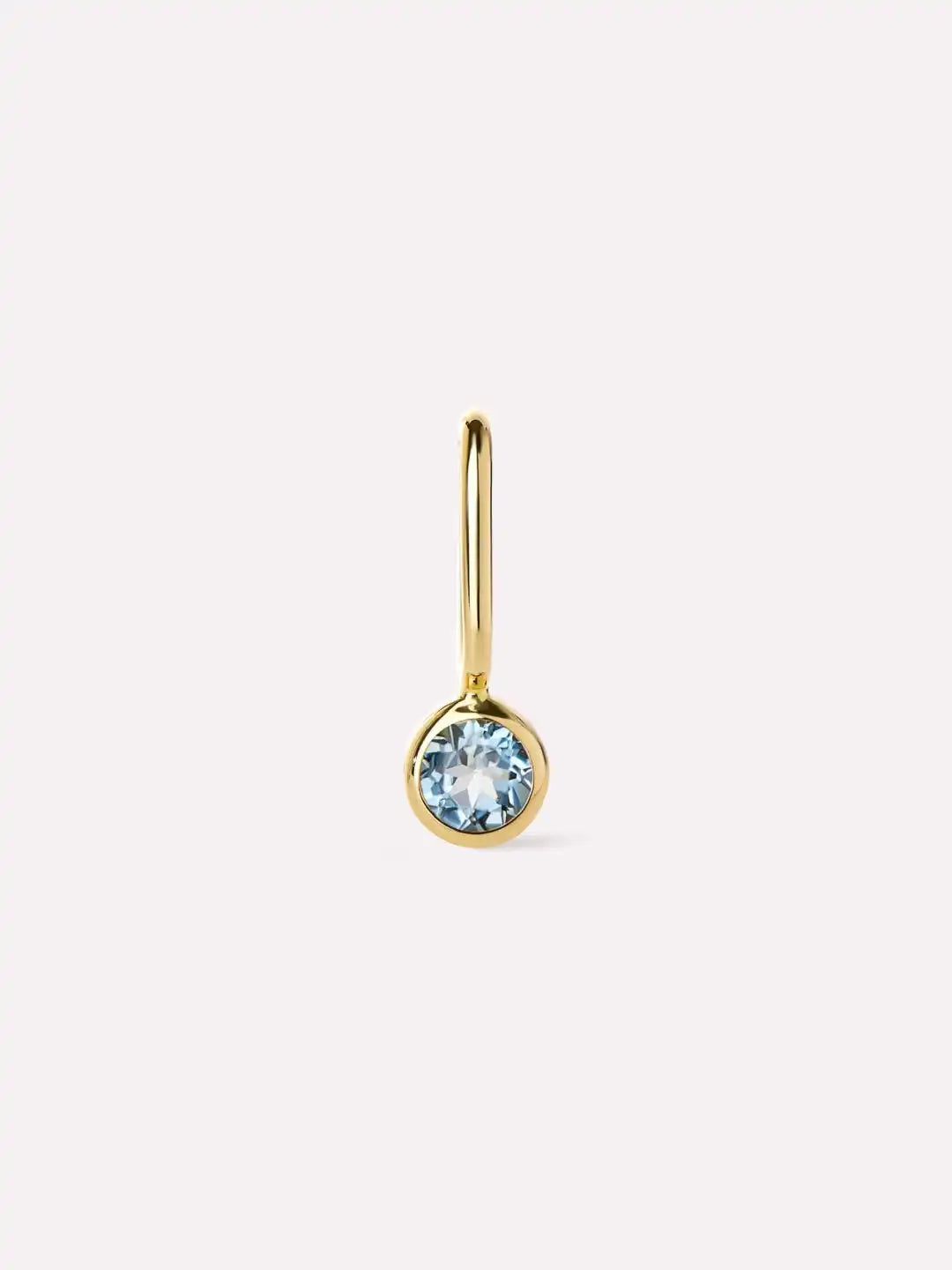 Solid Yellow Gold - Sapphire Mini Birthstone Charm