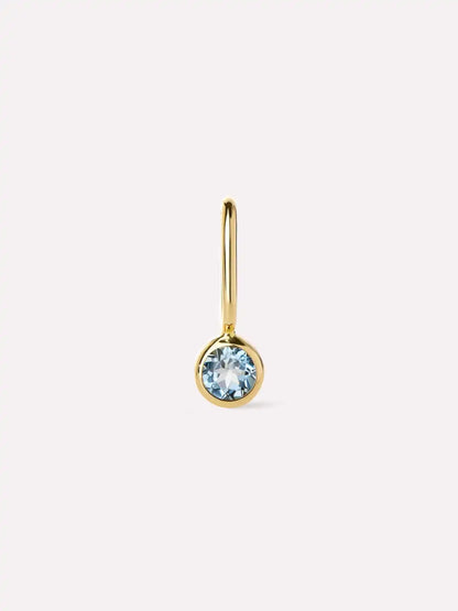 Solid Yellow Gold - Sapphire Mini Birthstone Charm