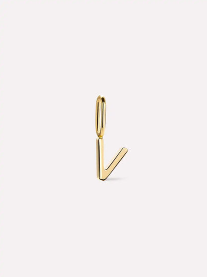 Gold Pendant - Gold Letter Charm