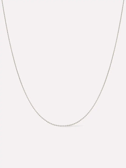 White Gold Chain - White Gold Chain Necklace