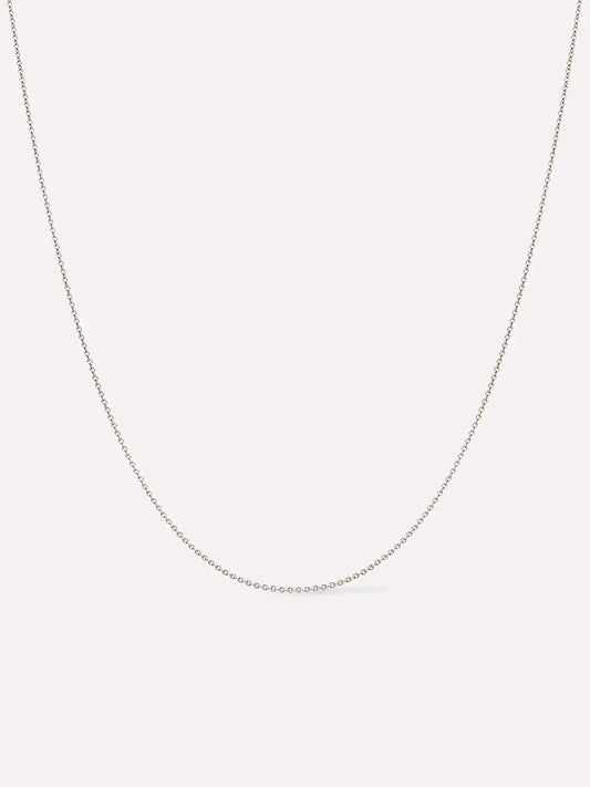 White Gold Chain - White Gold Chain Necklace