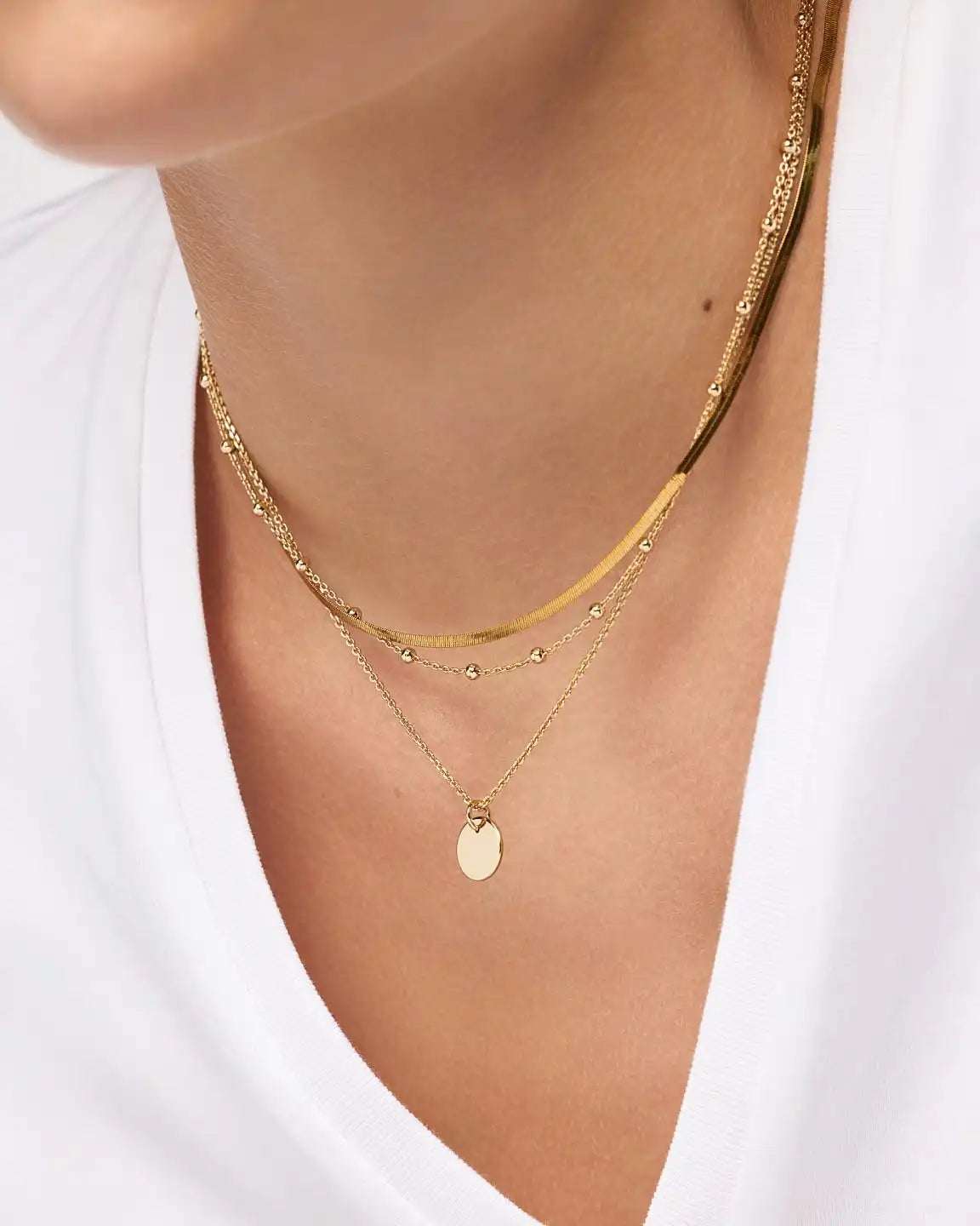 Coin Necklace Set - Willow