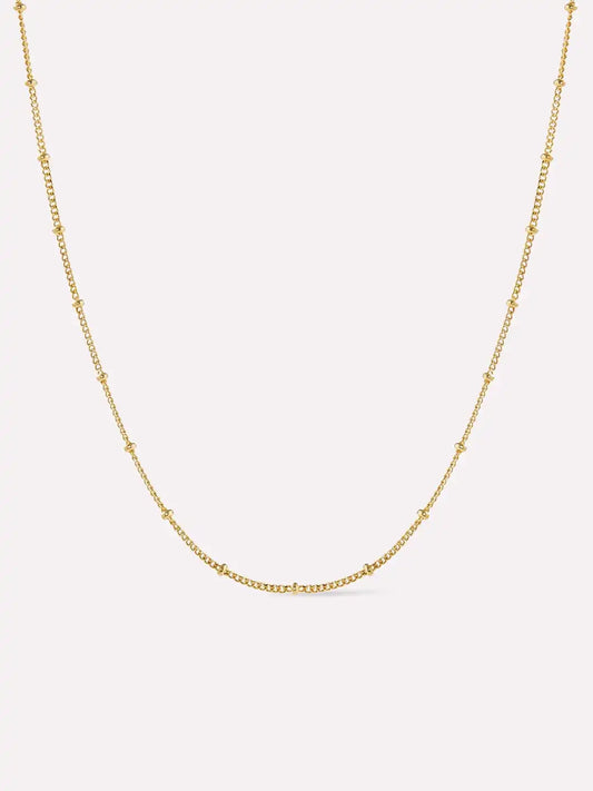 Small Ball Chain Necklace - Ana Gold