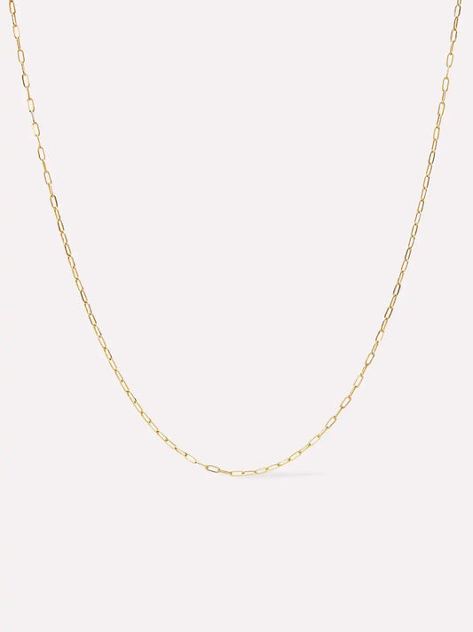 Gold Paperclip Chain Necklace - Gold Paperclip Necklace