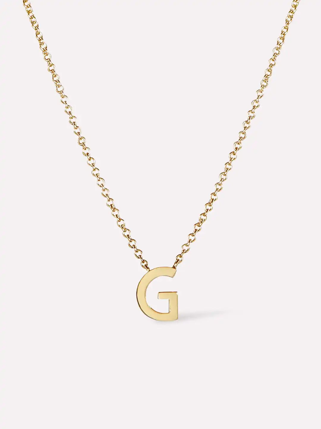 Gold Initial Necklace - Letter Necklace