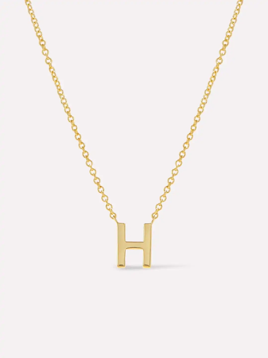 Gold Initial Necklace - Letter Necklace