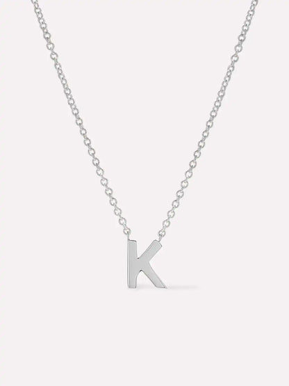 Gold Initial Necklace - Letter Necklace