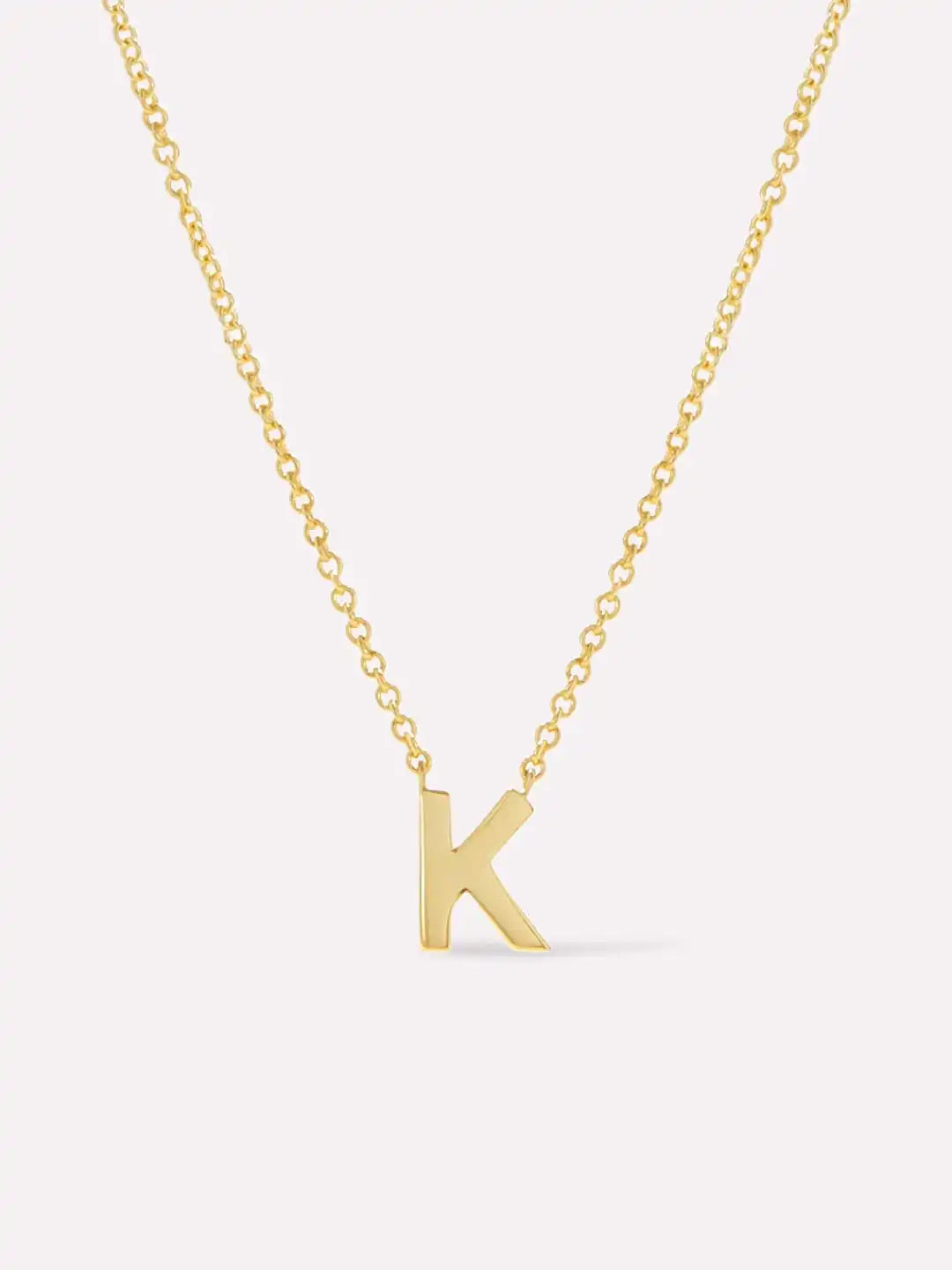Gold Initial Necklace - Letter Necklace