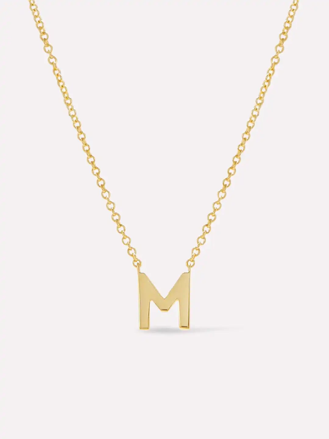 Gold Initial Necklace - Letter Necklace