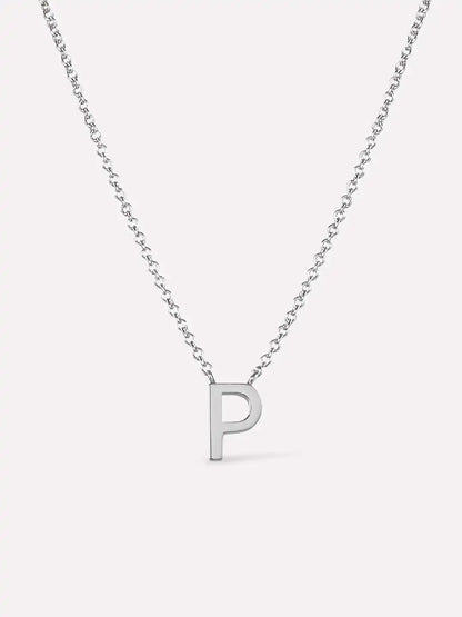 Gold Initial Necklace - Letter Necklace