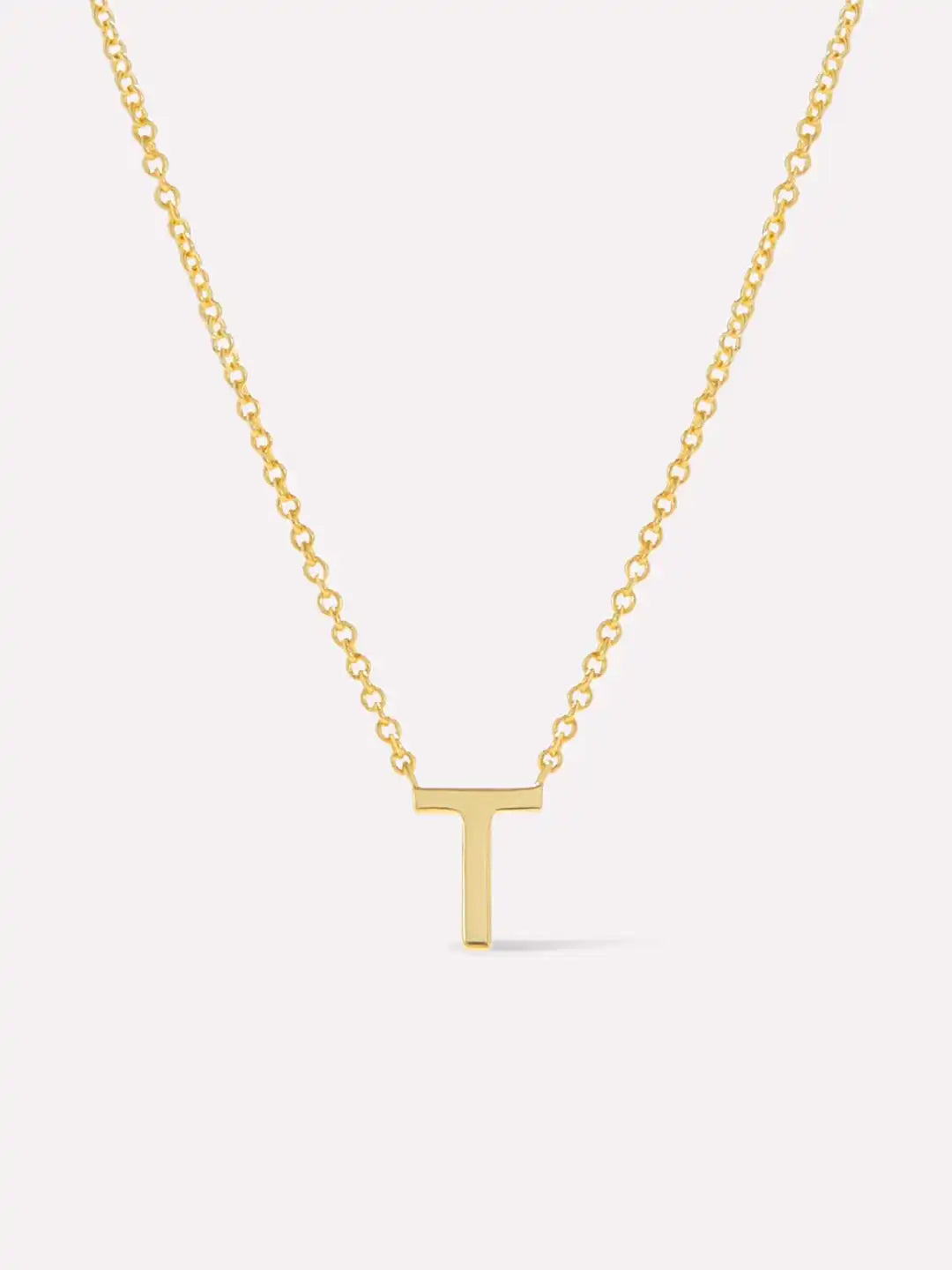 Gold Initial Necklace - Letter Necklace
