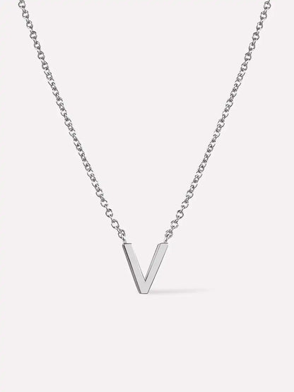 Gold Initial Necklace - Letter Necklace