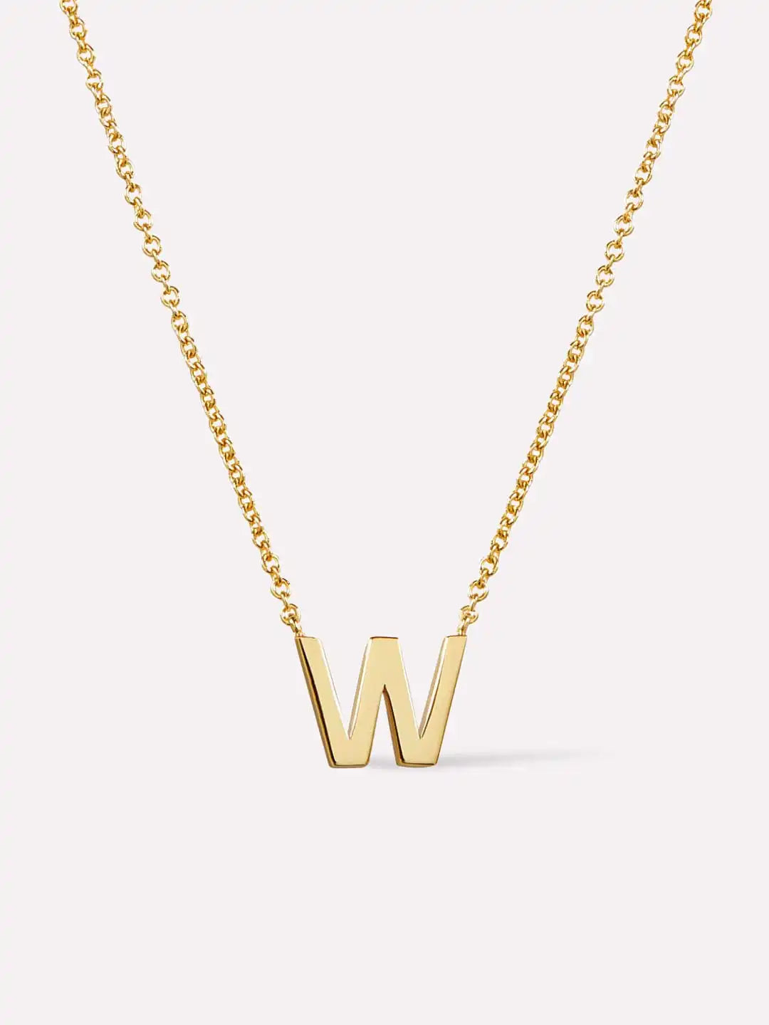 Gold Initial Necklace - Letter Necklace