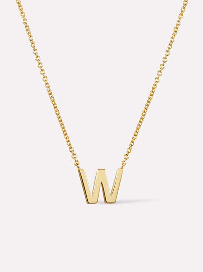 Gold Initial Necklace - Letter Necklace