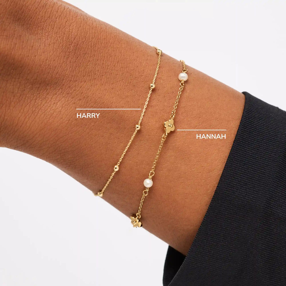 Flower Bracelet - Hannah Bracelet Rose Quartz