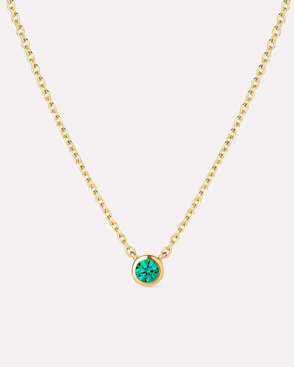Birthstone Necklace - Solo Birthstone Necklace