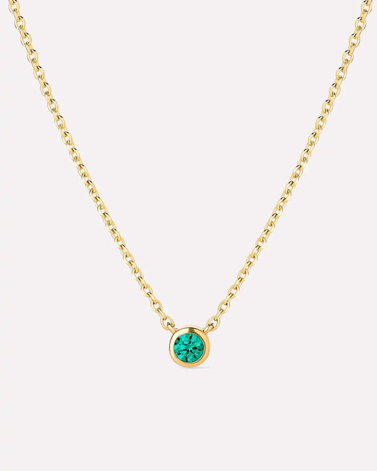 Birthstone Necklace - Solo Birthstone Necklace