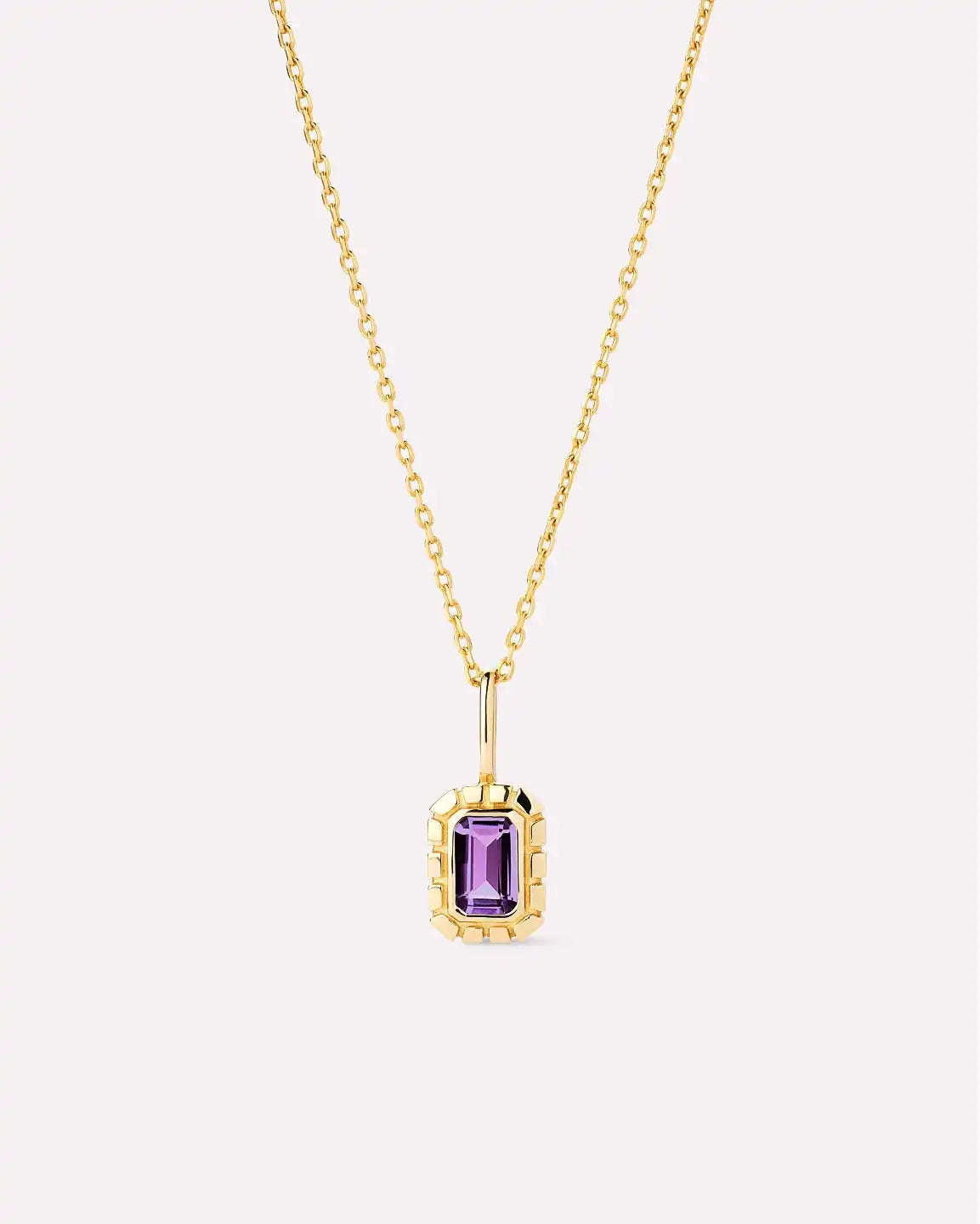 Solid Yellow Gold - Blue Topaz Heirloom Necklace