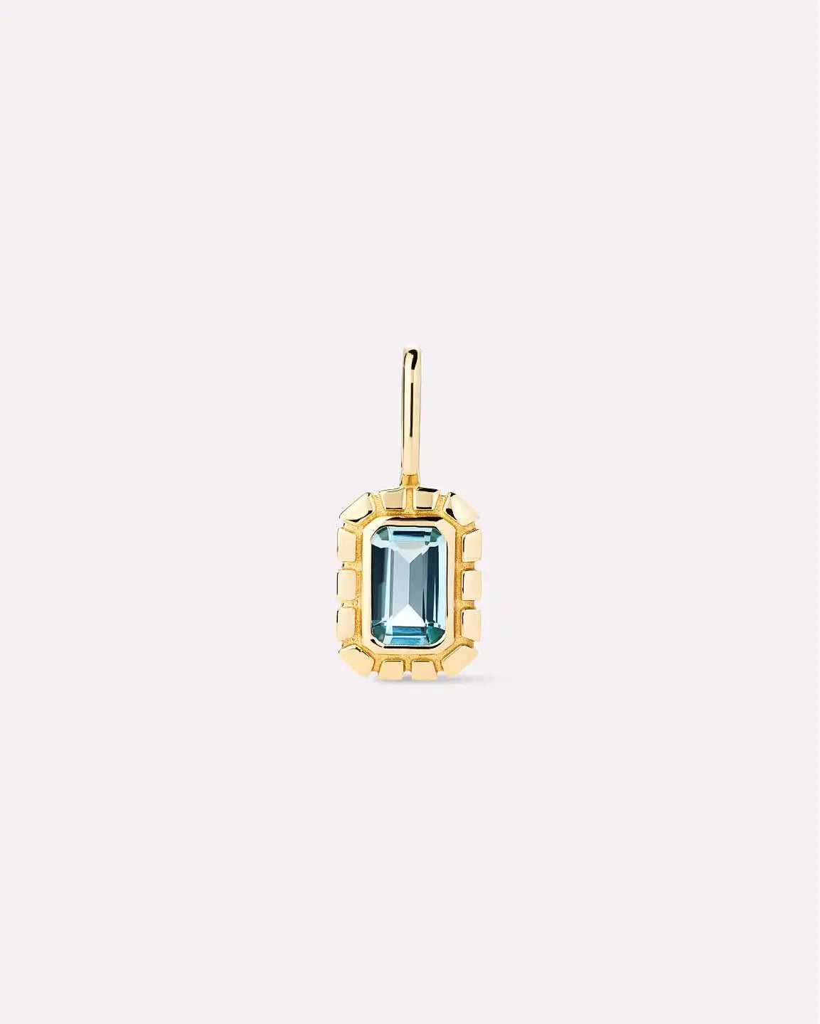 Solid Yellow Gold - Green Sapphire Heirloom Charm