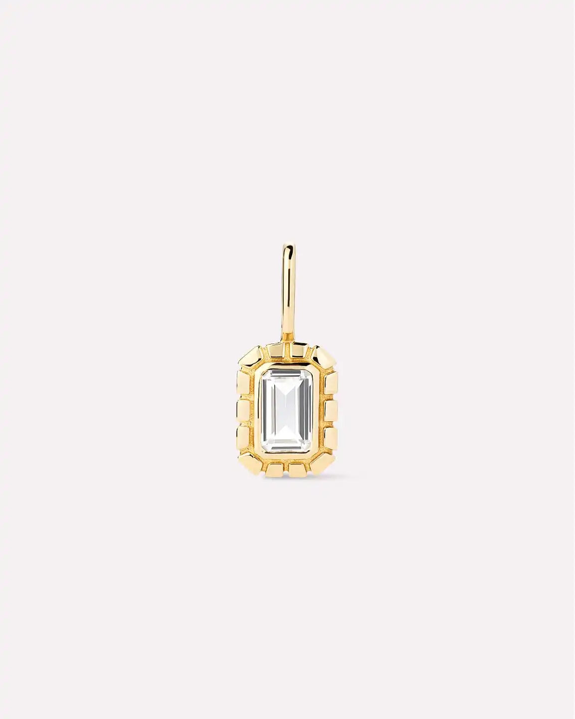 Solid Yellow Gold - Green Sapphire Heirloom Charm