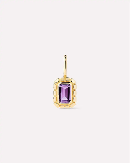 Solid Yellow Gold - Green Sapphire Heirloom Charm