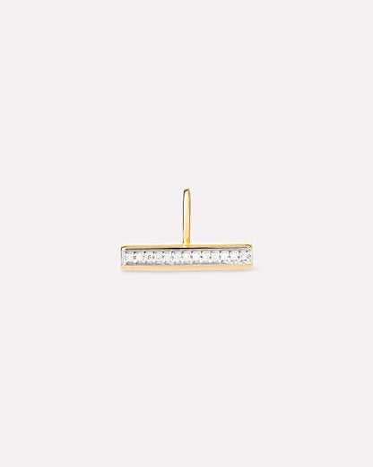 Solid Yellow Gold - Diamond Toggle Charm