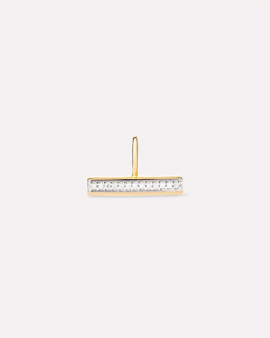 Solid Yellow Gold - Diamond Toggle Charm