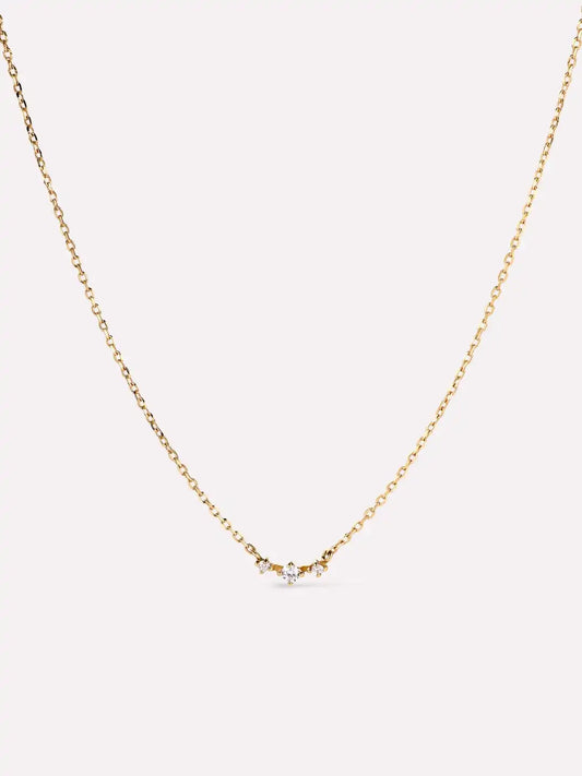 Diamond Necklace - Triple Diamond Necklace