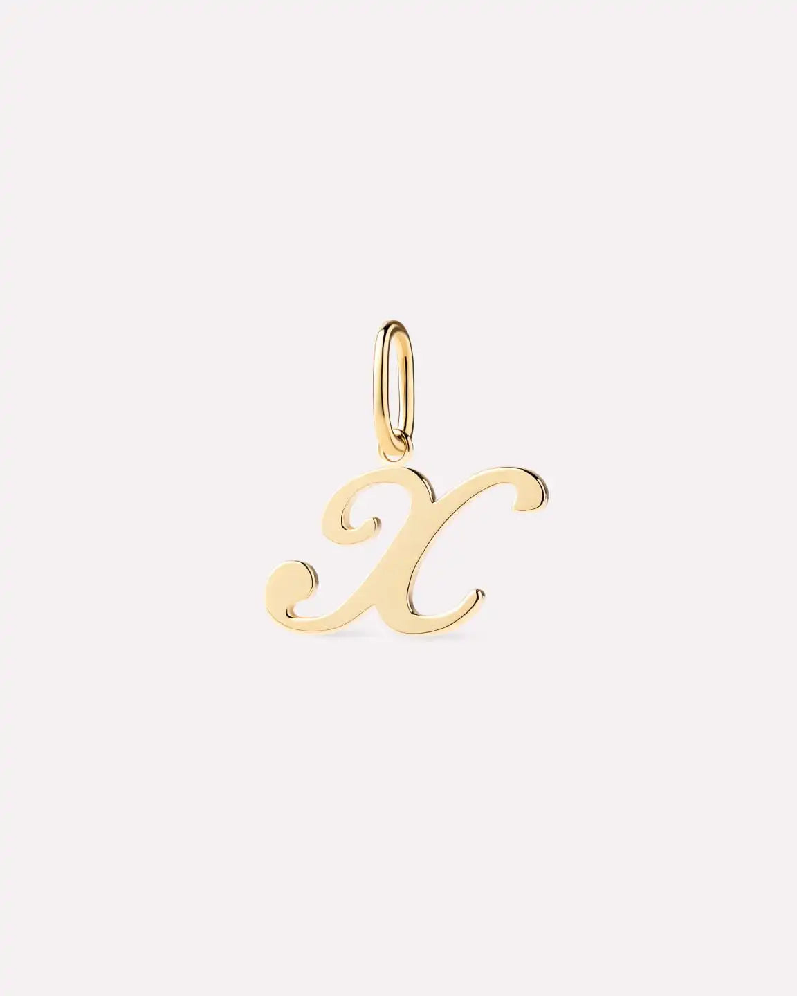 Solid Yellow Gold - Script Letter Charm