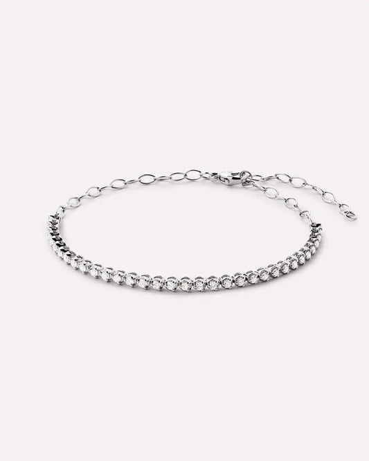 Solid White Gold - Diamond Tennis Bracelet (1/2 ctw)