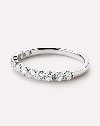 Solid White Gold - Half Eternity Diamond Ring (1/2 ctw)