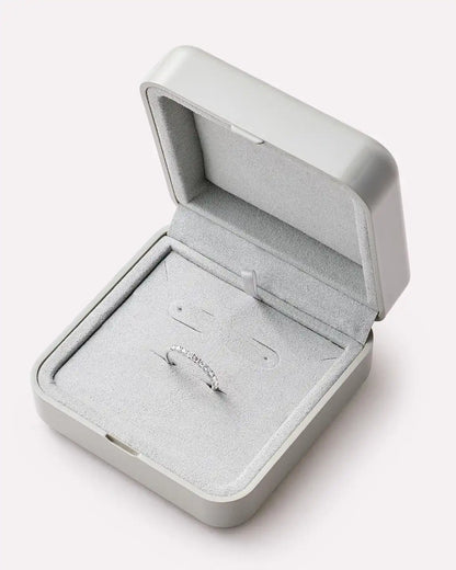 Solid White Gold - Half Eternity Diamond Ring (1/2 ctw)