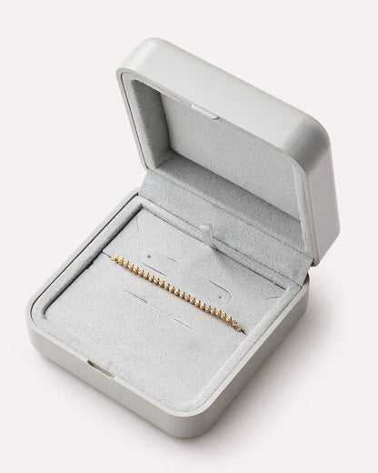 Solid Yellow Gold - Diamond Tennis Bracelet (1/2 ctw)